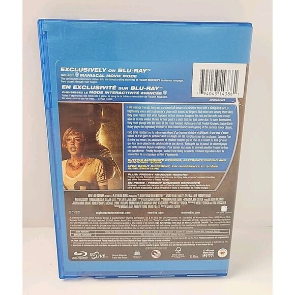 Nightmare on Elm Street Blu-ray Horror Movie Freddy Krueger Blockbuster Rental - Picture 3 of 5